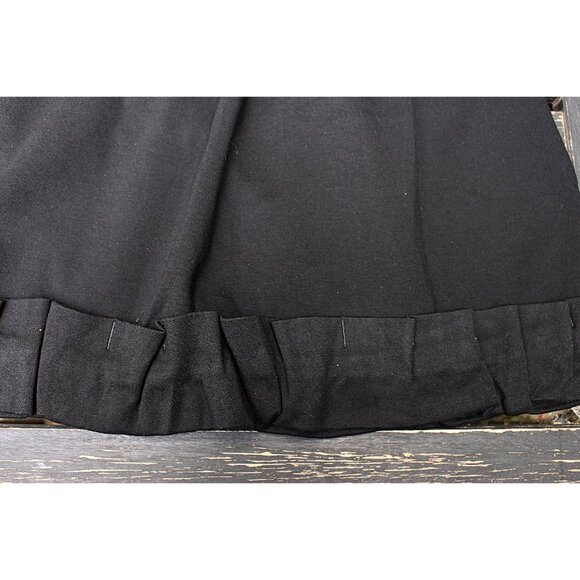 Marc by Marc Jacobs - Retro-Style, Velvet Trim Ponte Knit Dress w/ Ruffle Hem, S - Picture 12 of 12